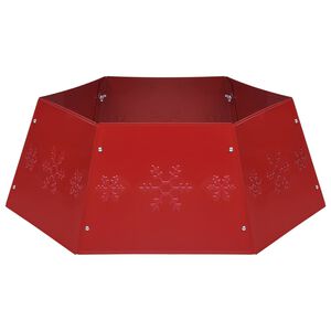 vidaXL Podloga za novoletno jelko rdeča &Oslash;68x25 cm