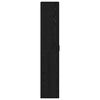 vidaXL Predalnik Črni hrast 60 x 35 x 180 cm Konstruiran les
