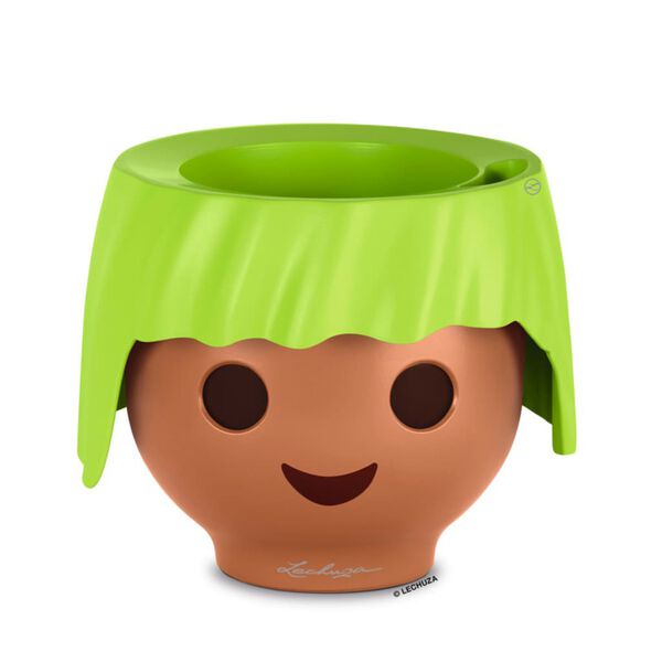 LECHUZA Namizno cvetlično korito OJO ALL-IN-ONE zeleno