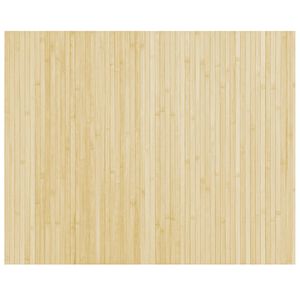 vidaXL Preproga pravokotna svetlo naravna 80x100 cm bambus