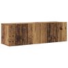vidaXL TV omara 6-delna stenski stari lesni inženirski les