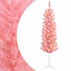 vidaXL Umetno vitko božično drevo 150 cm 150 LED Toplo bela