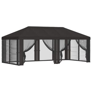 vidaXL Pokrov za gazebo s stranskimi stenami Antracit 600,5 x 300,5 cm