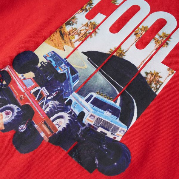 Otro&scaron;ka majica s kratkimi rokavi rdeča 128