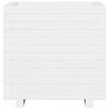 vidaXL Vrtno cvetlično korito belo 50x50x49,5 cm trdna borovina