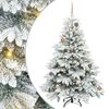 vidaXL Umestno božično drevo med 150 LED Bela 150 cm PE in PVC