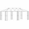 vidaXL Konstrukcija za gazebo brez tkanine za gazebo 6 x 3 m Črna