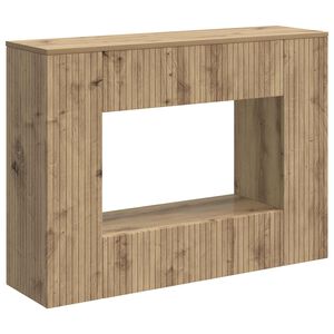vidaXL Konzolna miza Obrtni Hrast 101 x 29 x 74 cm Konstruirano leseno