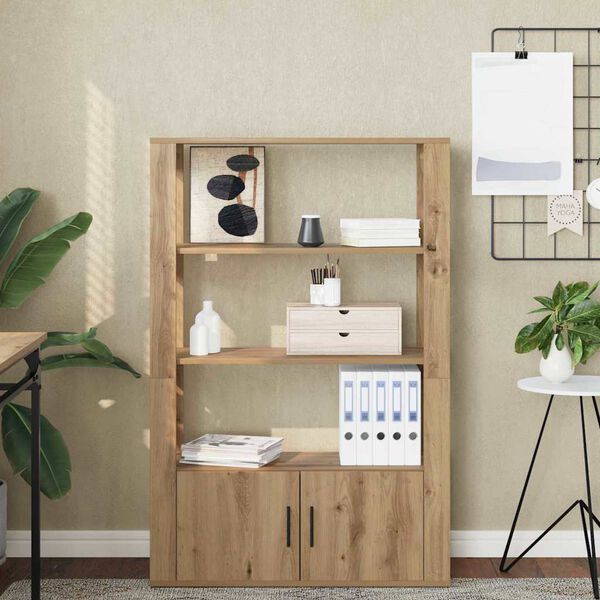 vidaXL Strani &scaron;al artisan hrast 30 x 80 x 119.5 cm Konstruiran les