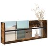 vidaXL Regal za revije Dimljeni oreh 80 x 12 x 30 cm Konstruiran les