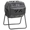 vidaXL Vrtni kompostnik črn 73x64x95 cm 160 L