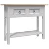 vidaXL Konzolna mizica mehi&scaron;ka borovina Corona Range siva 90x34,5x73cm