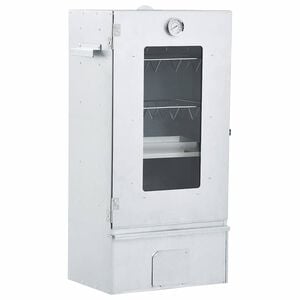 vidaXL Žar za dimljenje z 1 kg sekancev 44,5x29x83 cm