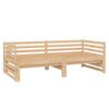 vidaXL Izvlečna dnevna postelja 2x(90x200) cm trdna borovina