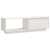 vidaXL TV omarica bela 110x30x33,5 cm trdna borovina
