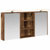 vidaXL Komplet omaric za kopalnico 3 kos 126 x 16 x 62,5 cm