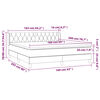 vidaXL Box spring postelja z vzmetnico temno rjava 160x200 cm blago
