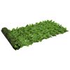 vidaXL Balkonsko platno za zasebnost z zelenimi listi 600x75 cm