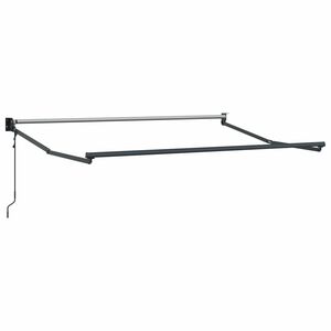 vidaXL Električni zložljivi okvir tende Antracit 3 x 2 m Aluminij