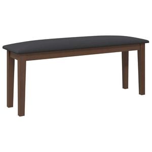vidaXL klop 110 cm rjava masivni les guma
