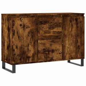 vidaXL Komoda dimljeni hrast 101,5x35x70 cm inženirski les
