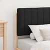vidaXL Posteljni okvir z oblazinjenim vzglavjem Črna 80 x 200 cm