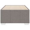 vidaXL posteljni okvir brez vzmetnice Taupe 80x200 cm Tkanina