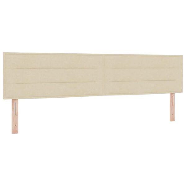 vidaXL Vzglavje z vzglavjem krema 200 cm Umjetno usnje