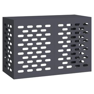 vidaXL Prekrivalo za klimatsko napravo Antracit 90 x 40 x 60 cm Jeklo