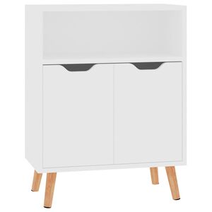 vidaXL Komoda bela 60x30x72 cm inženirski les