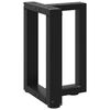 vidaXL Noge za klubsko mizico v obliki črke T, 2 kosa, črne, 38x25x(42-43) cm, jeklo