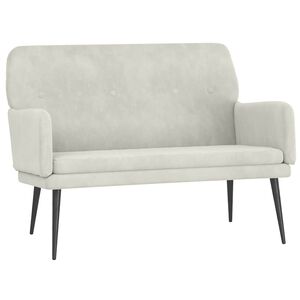 vidaXL Klop krem 108x79x79 cm žamet