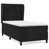 vidaXL Box spring postelja z vzmetnico črna 100x200 cm žamet