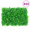 vidaXL Ograja iz umetnih listov praproti 24 kosov zelena 40x60 cm