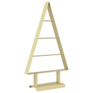 vidaXL Kovinsko božično drevesce KUOPIO 60 cm Jeklo Zlata