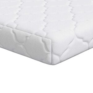 vidaXL Vzmetnica Bela 60 x 120 cm žakardna tkanina