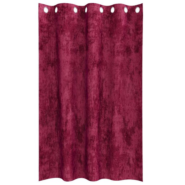 vidaXL Velvete zavese 2 pcs Vinorodna rdeča 175 x 140 cm Žamet
