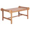 vidaXL Klubska mizica 100x50x45 cm trdna tikovina