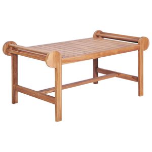 vidaXL Klubska mizica 100x50x45 cm trdna tikovina