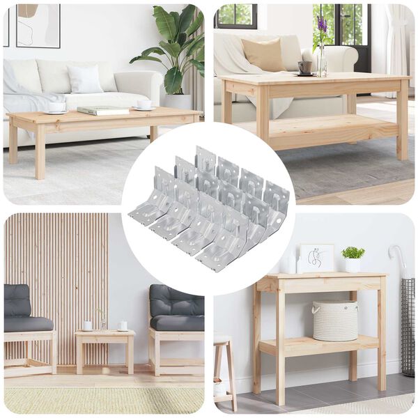 vidaXL Nosilec 12 pcs Cinkano 106 x 55 x 1,5mm Jeklo