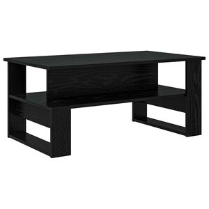 vidaXL Klubska miza Črna Orehovina 90 x 50 x 40 cm Konstruiran les