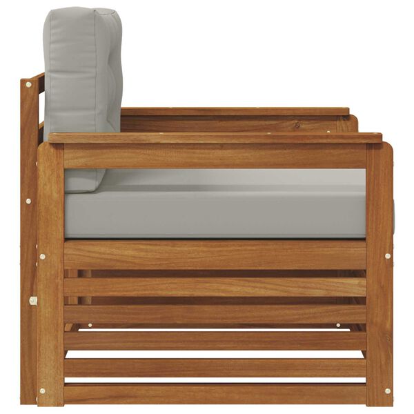 vidaXL Zunanja garnitura za sedenje Masivno akacijevo les in poliester