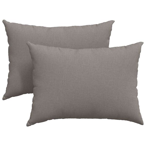 vidaXL Blazine za kavč 2 pcs Taupe 70 x 50 cm blago