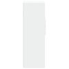 vidaXL Visoka omara bela 30x42,5x124 cm inženirski les