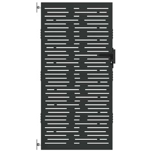 vidaXL Vrtna vrata 85 x 175 cm Jeklo s pra&scaron;nim premazom Zaklenljivo