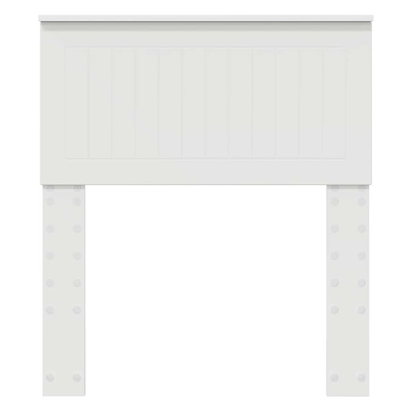 vidaXL Vzglavje z vzglavjem Bela 75 cm Konstruiran les