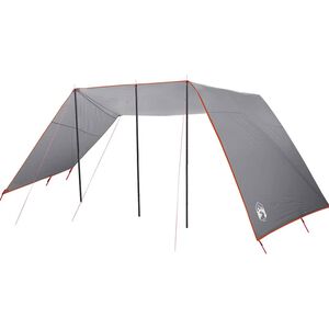 vidaXL Vodoodporna tarpaulin Siva in oranžna 402 x 240 x 230 cm