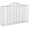 vidaXL Obokane gabion ko&scaron;are 25 kosa 200x50x120/140cm pocinkano železo