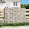 vidaXL Obokane gabion ko&scaron;are 5 kosa 300x30x220/240 cm pocinkano železo