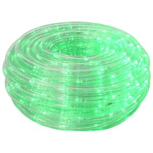 vidaXL Božična LED svetlobna cev 120 LED Zelena in 5 m